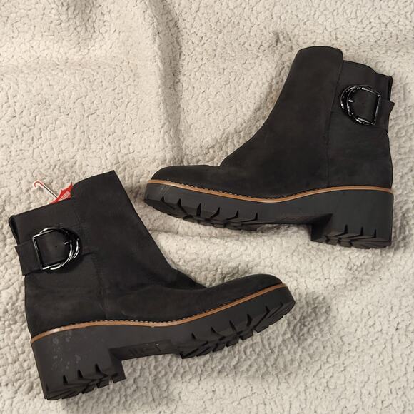 NEW Blondo Dakota Waterproof Bootie suede leather black boots womens size 10 - Picture 4 of 9